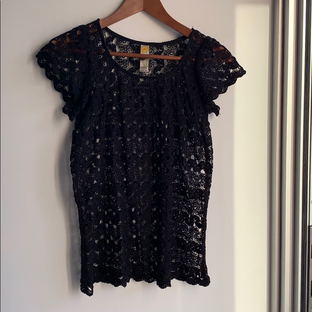 Floral lace top